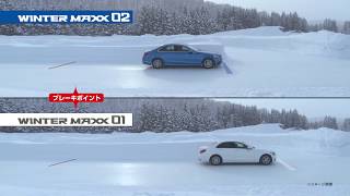 ダンロップ WINTER MAXX 02 氷上ブレーキ性能
