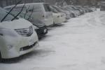 スタッドレスタイヤでの雪道走行